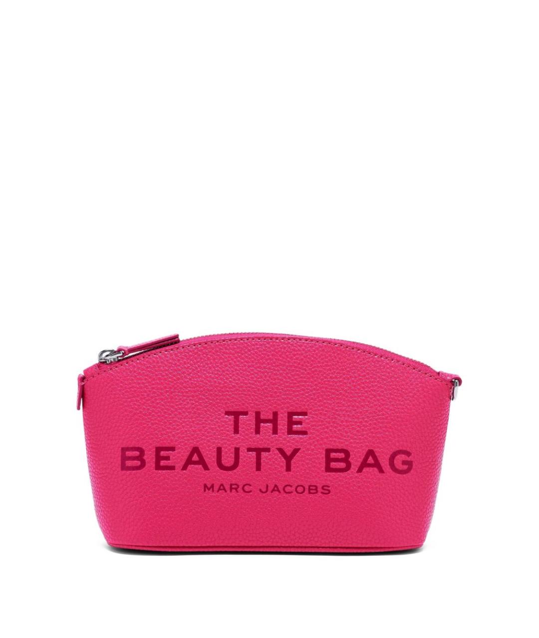 MARC JACOBS Фуксия кожаная косметичка, фото 3