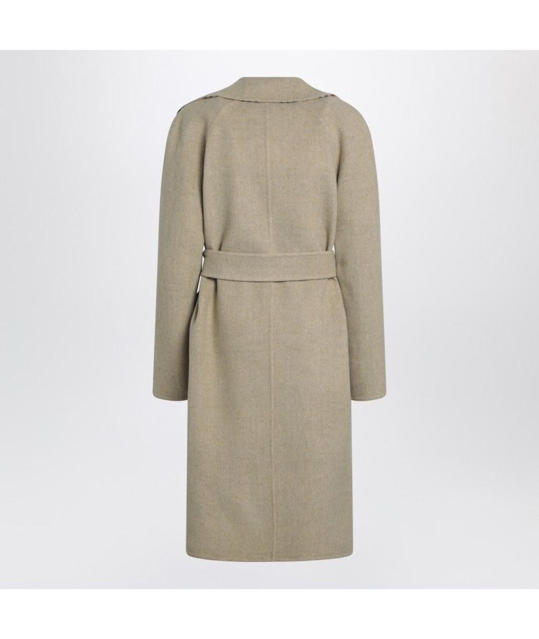 BURBERRY Бежевое шерстяное пальто, фото 2