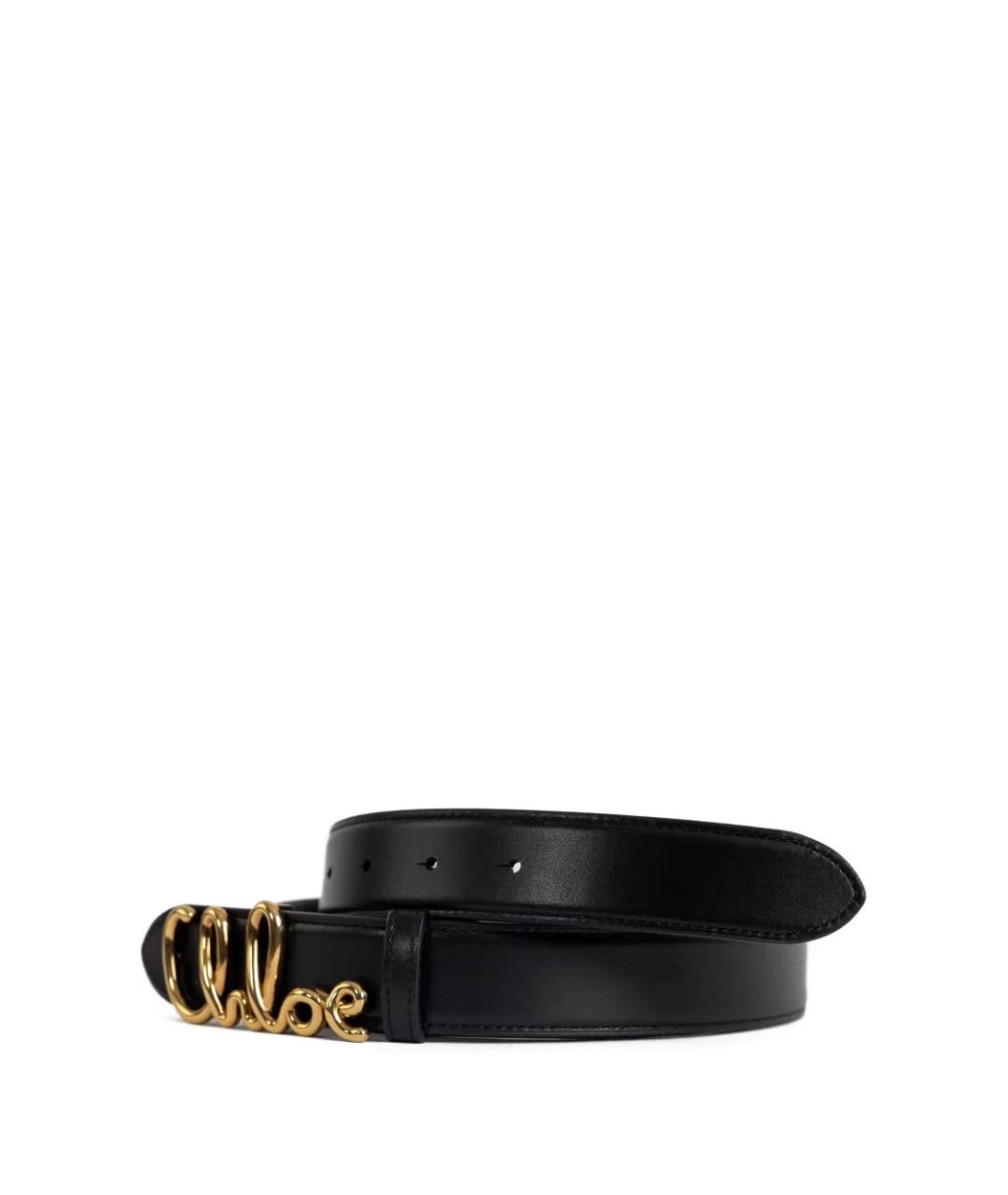 CHLOE Черный кожаный ремень, фото 2