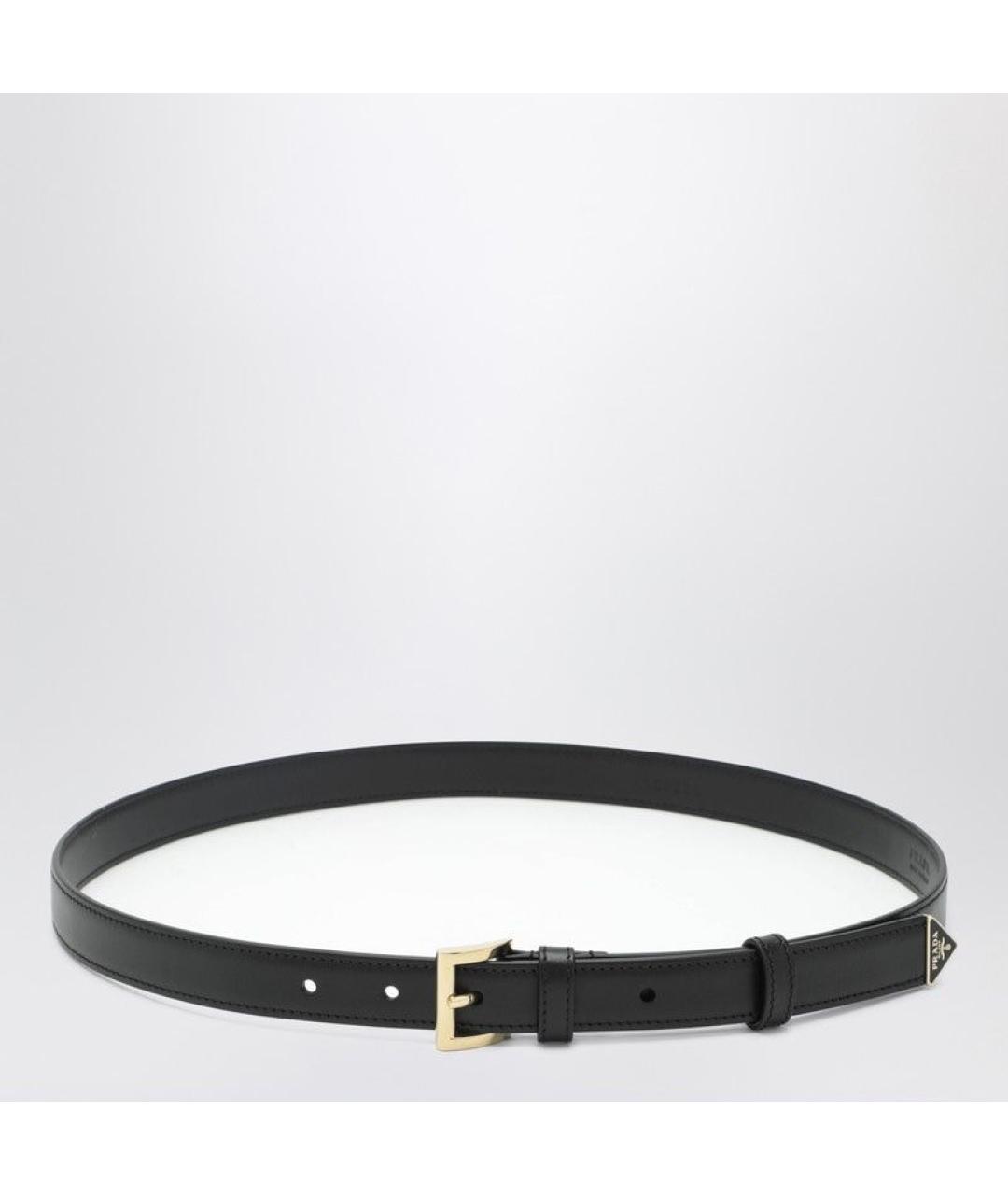PRADA Черный кожаный ремень, фото 3