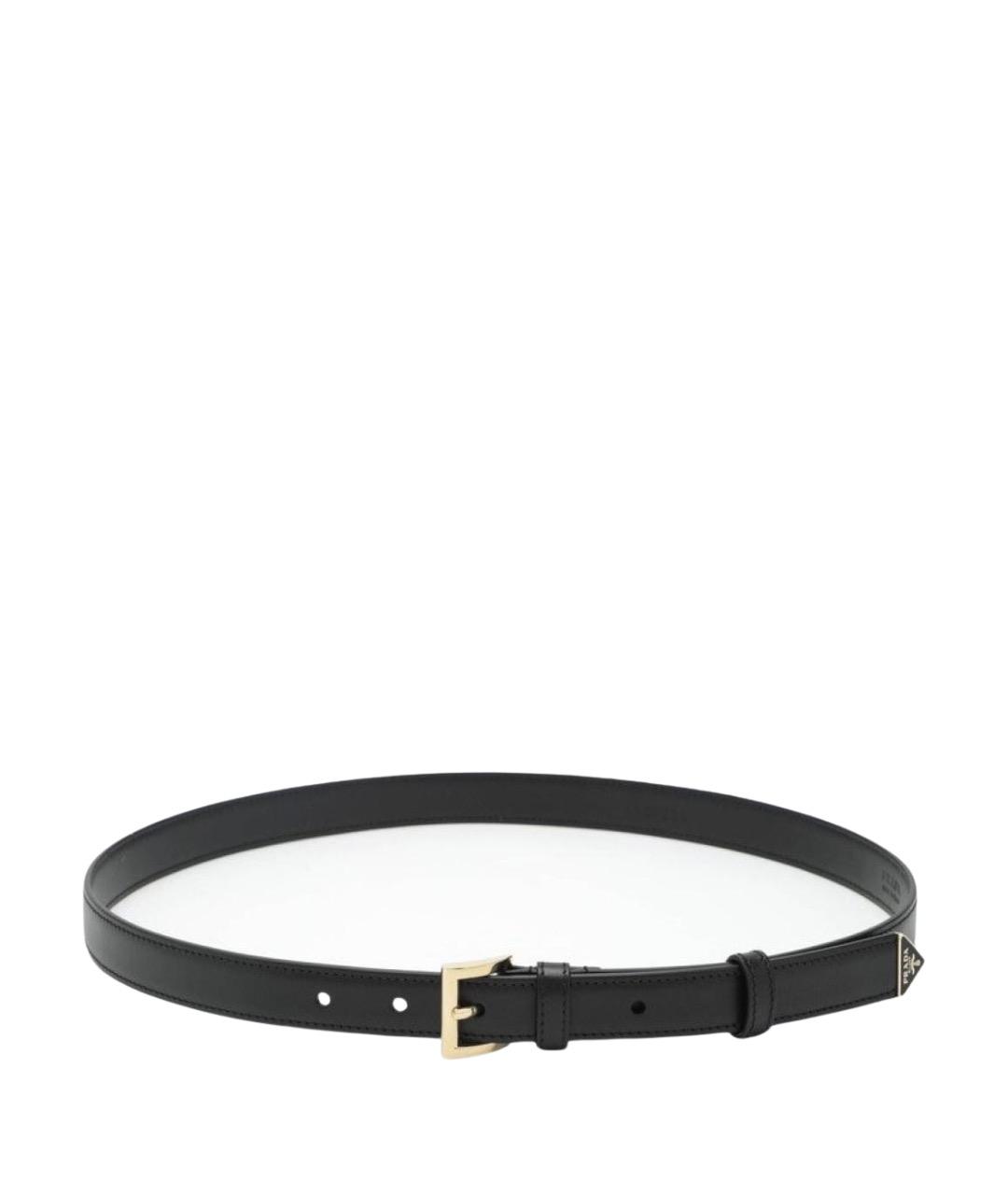 PRADA Черный кожаный ремень, фото 1