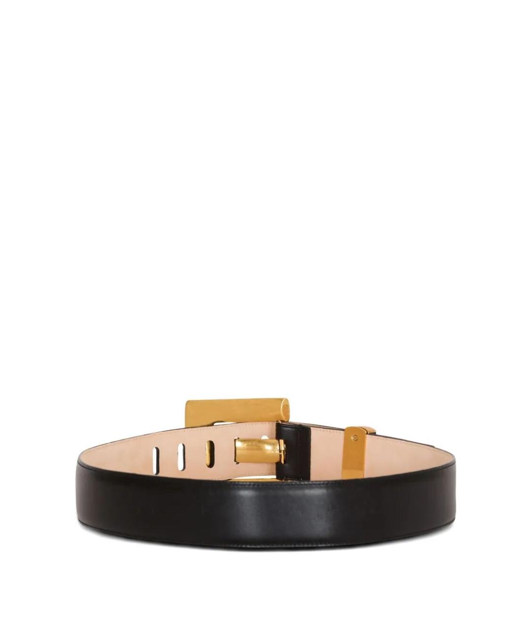 BALMAIN Черный кожаный ремень, фото 4