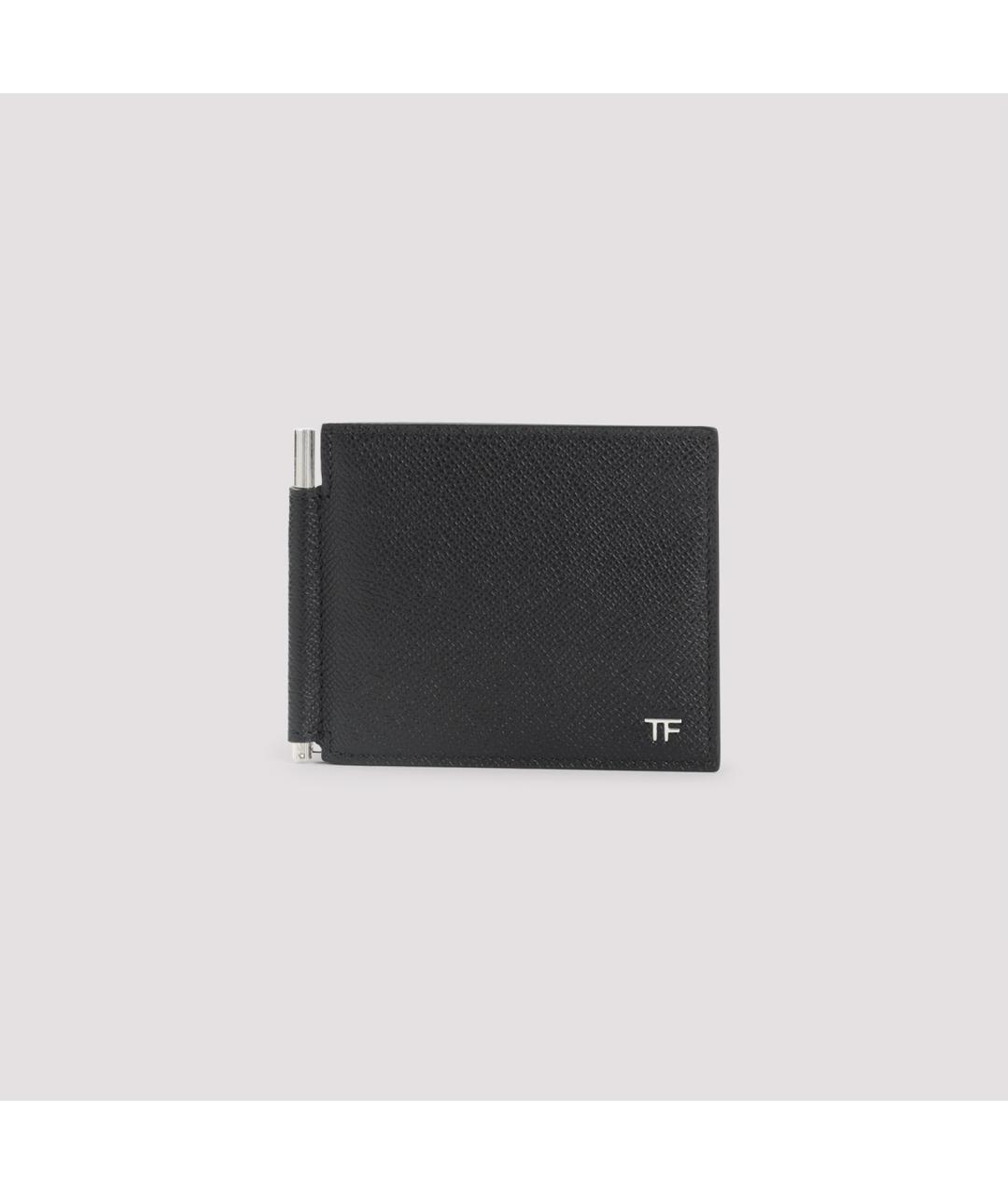 TOM FORD Черный кожаный кошелек, фото 2