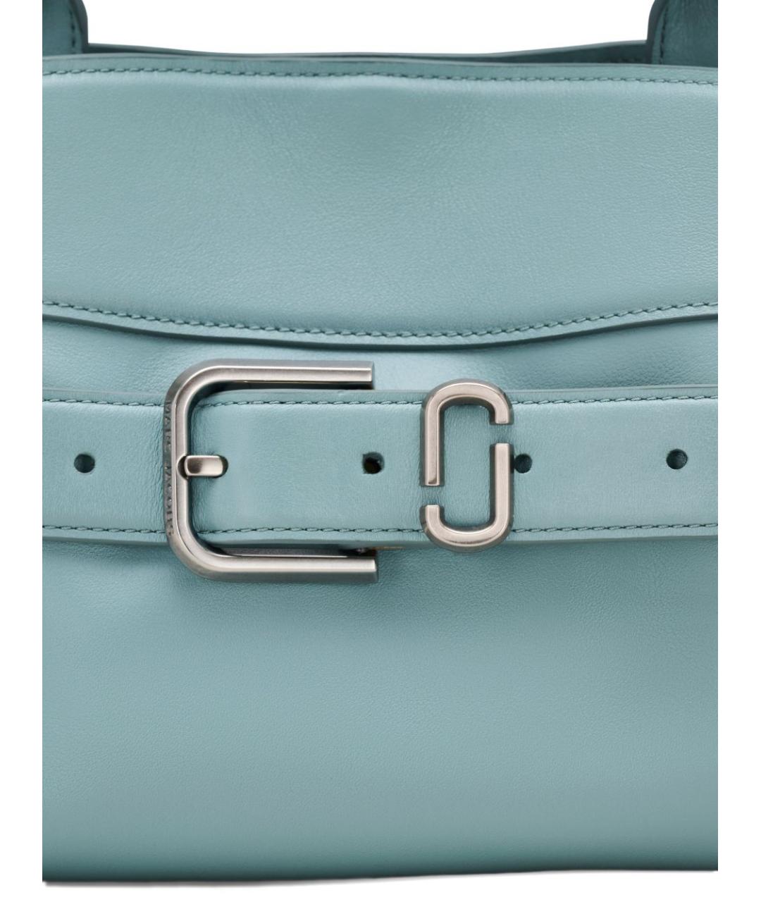 MARC JACOBS Голубая кожаная сумка с короткими ручками, фото 3