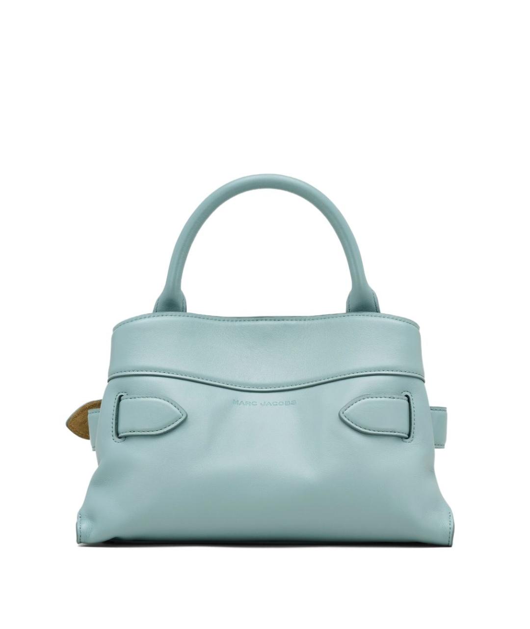 MARC JACOBS Голубая кожаная сумка с короткими ручками, фото 5