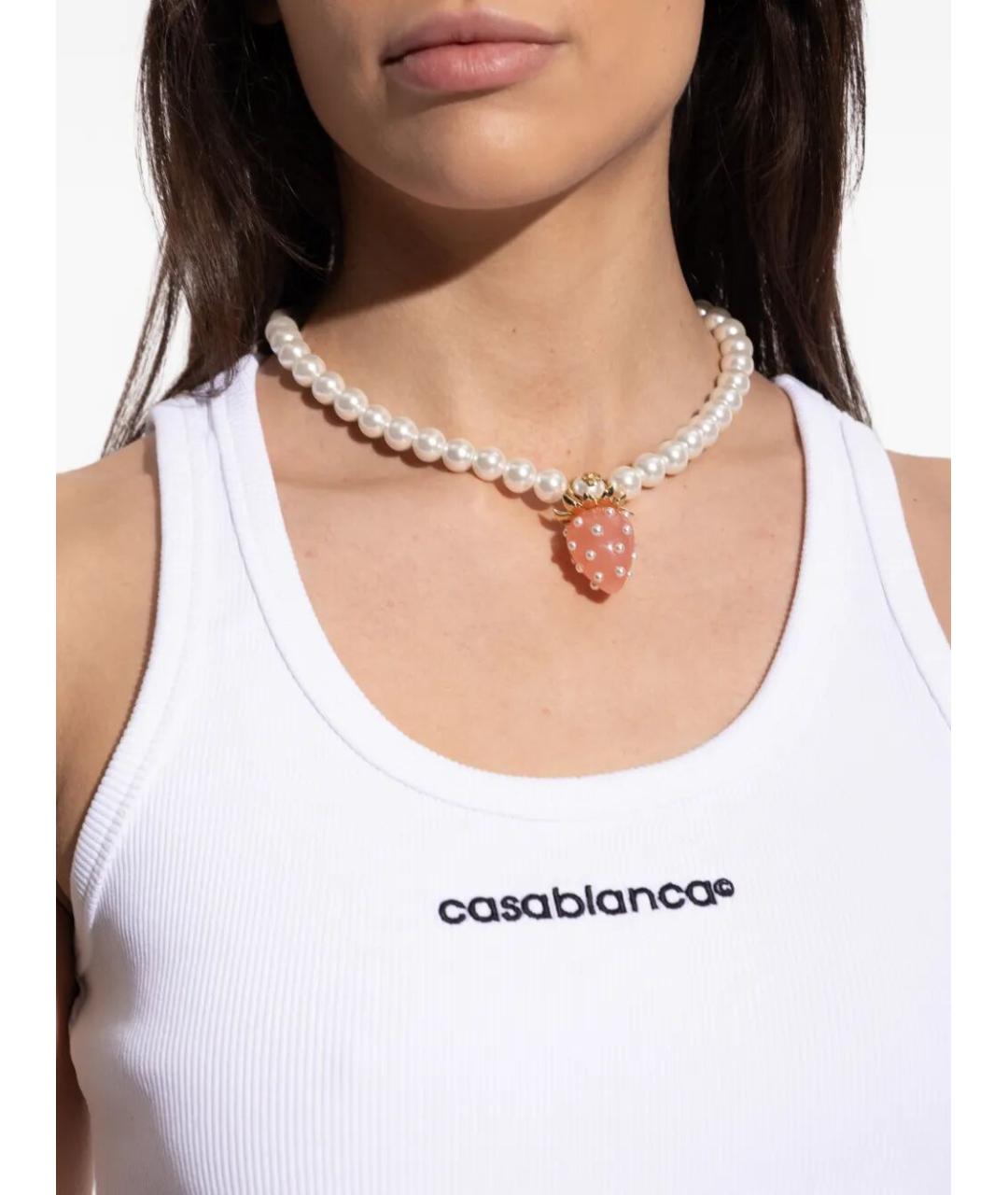 CASABLANCA Розовое металлическое колье, фото 4