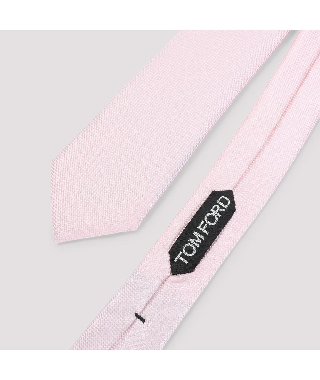 TOM FORD Розовый шелковый галстук, фото 3