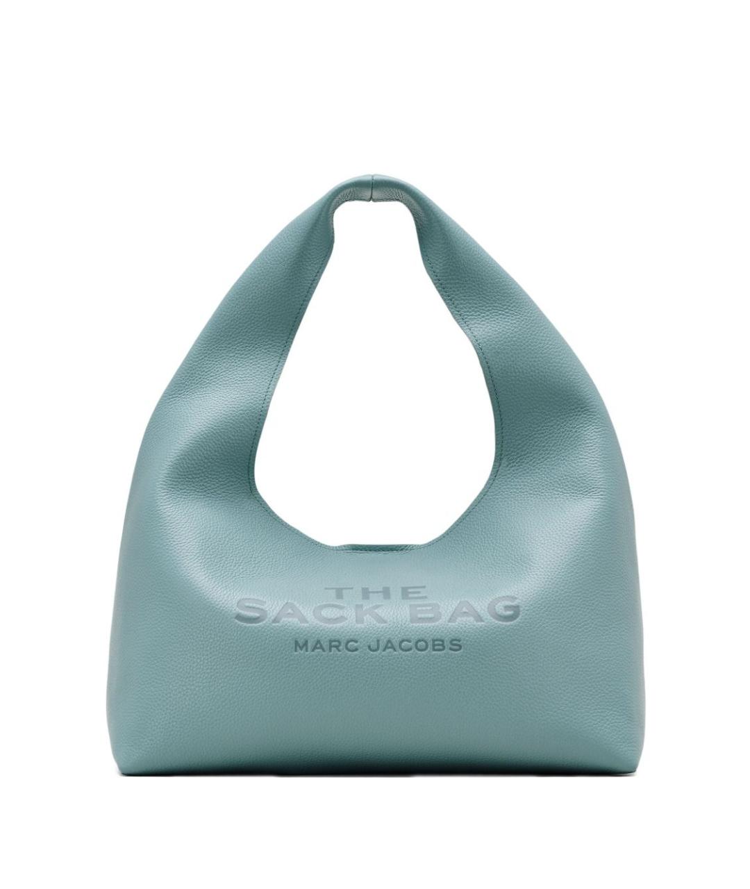 MARC JACOBS Голубая кожаная сумка с короткими ручками, фото 1