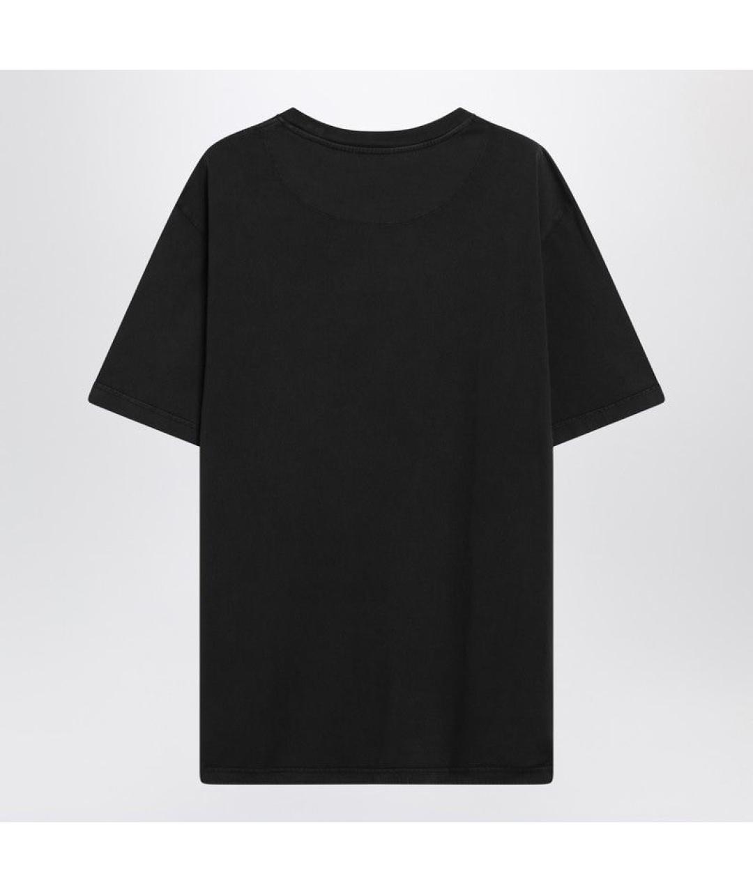 THE ATTICO Черная хлопковая футболка, фото 2