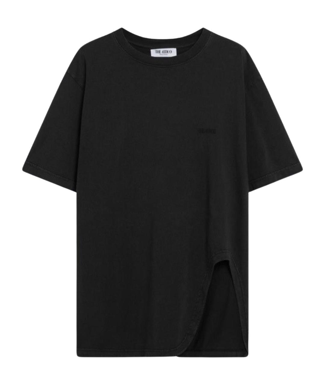 THE ATTICO Черная хлопковая футболка, фото 1