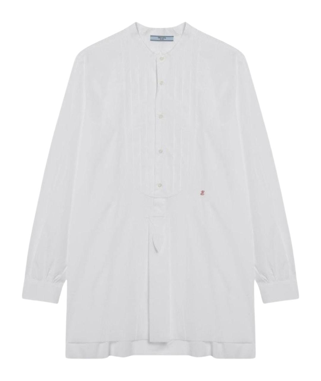 PRADA Белая хлопковая рубашка, фото 1