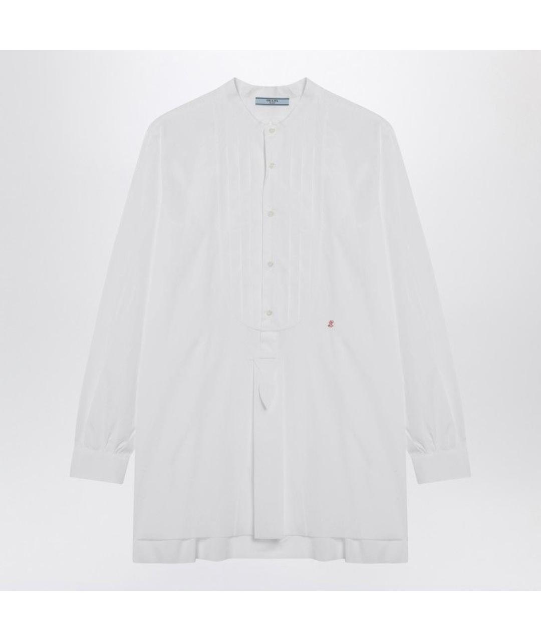 PRADA Белая хлопковая рубашка, фото 3