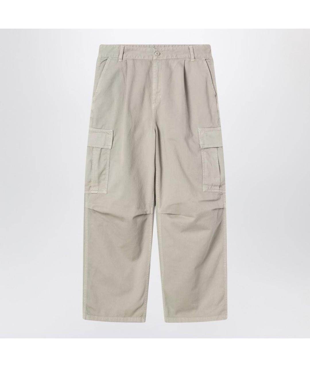 CARHARTT WIP Серые хлопковые повседневные брюки, фото 3