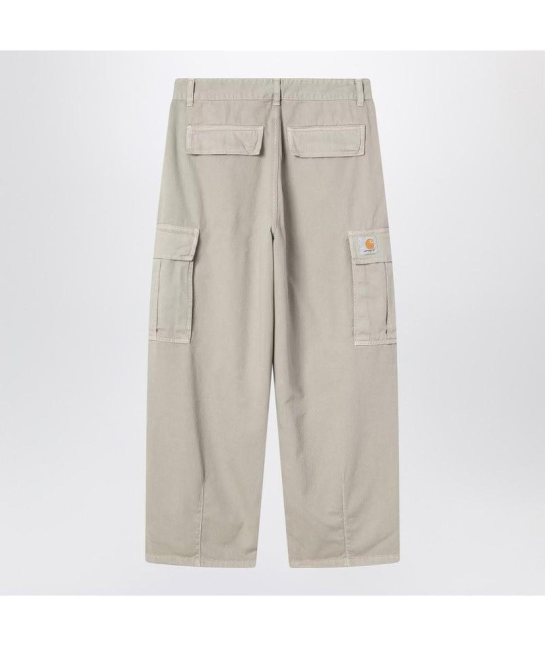 CARHARTT WIP Серые хлопковые повседневные брюки, фото 2
