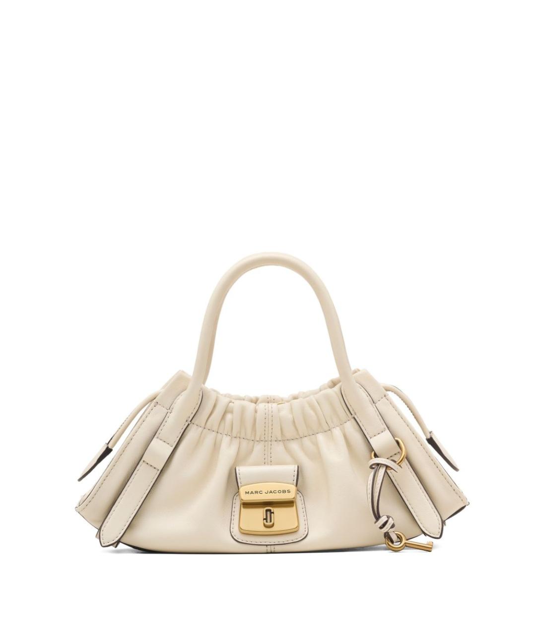 MARC JACOBS Белая кожаная сумка с короткими ручками, фото 1