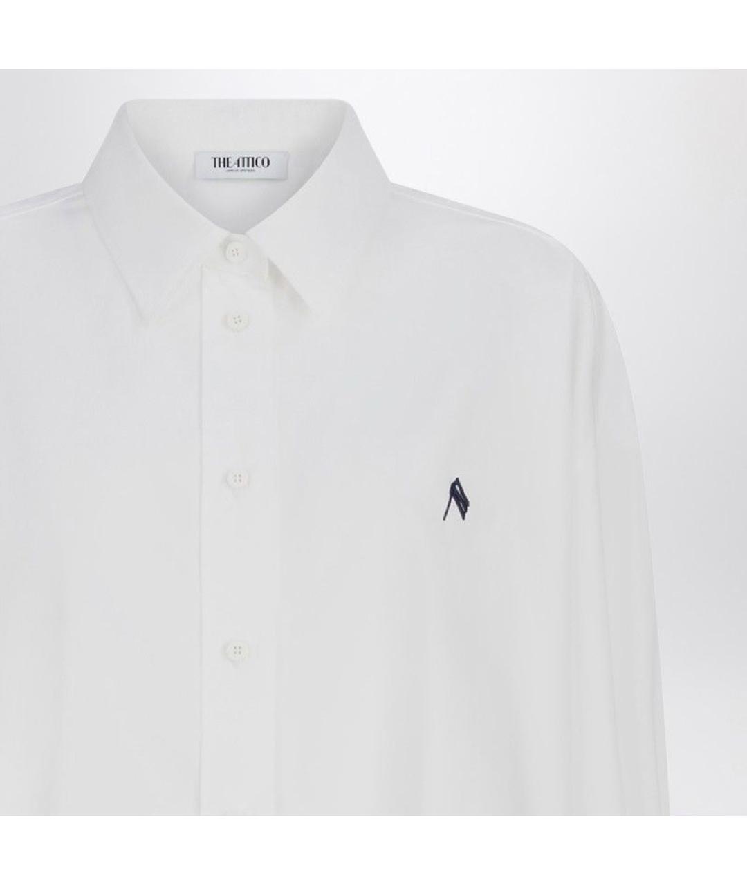 THE ATTICO Белая хлопковая рубашка, фото 2
