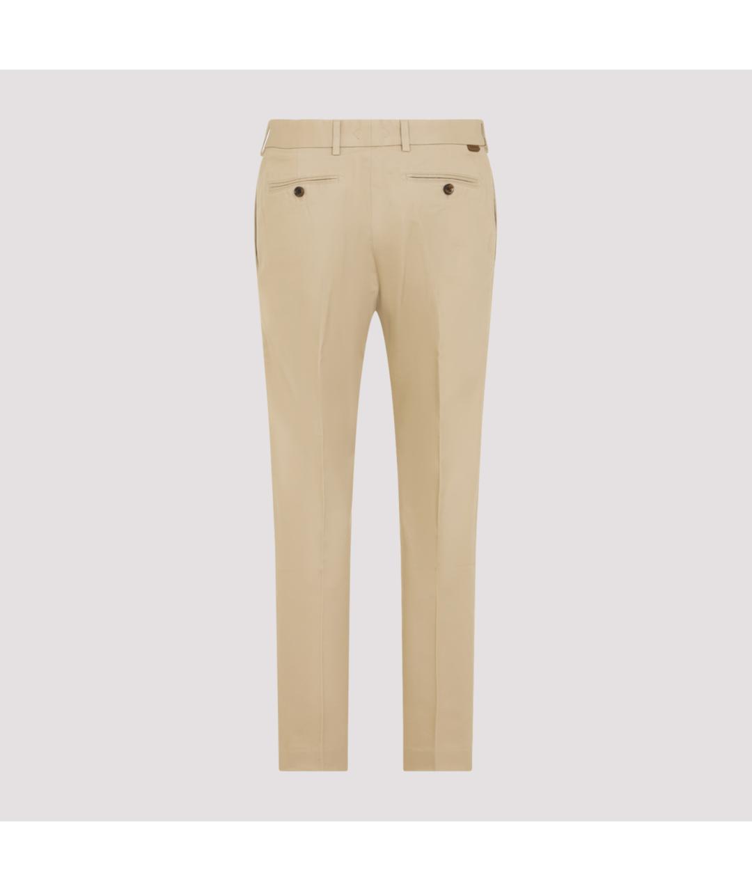 TOM FORD Бежевые хлопковые повседневные брюки, фото 2