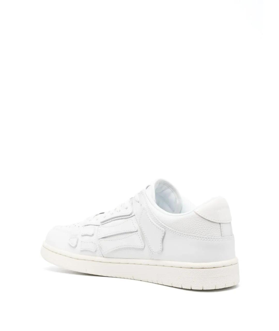 AMIRI Белые кожаные низкие кроссовки / кеды, фото 3