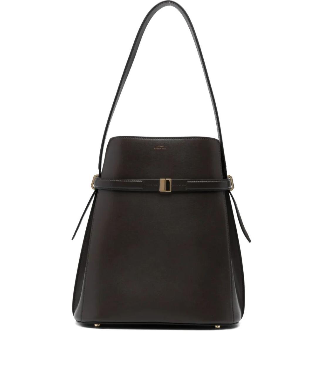 TOTEME Коричневая кожаная сумка через плечо, фото 1