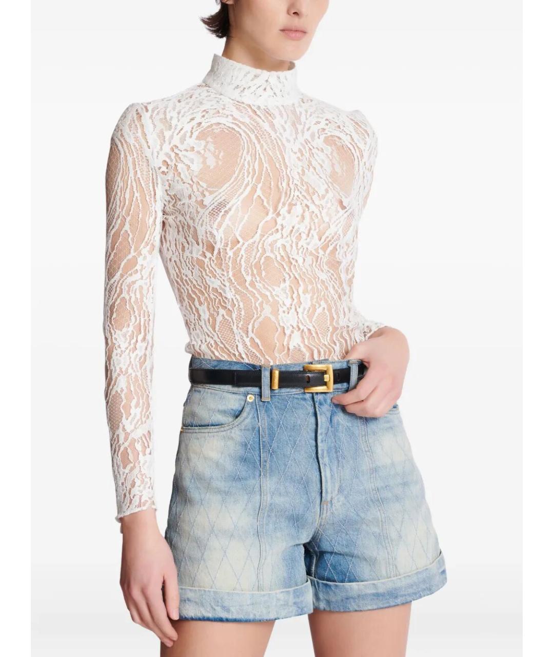 BALMAIN Черный кожаный ремень, фото 2