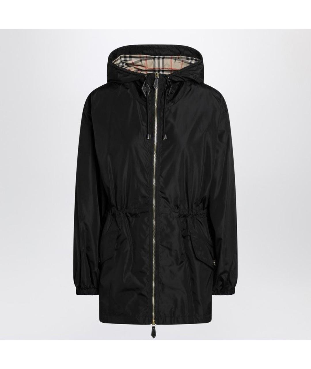 BURBERRY Черная полиэстеровая парка, фото 3