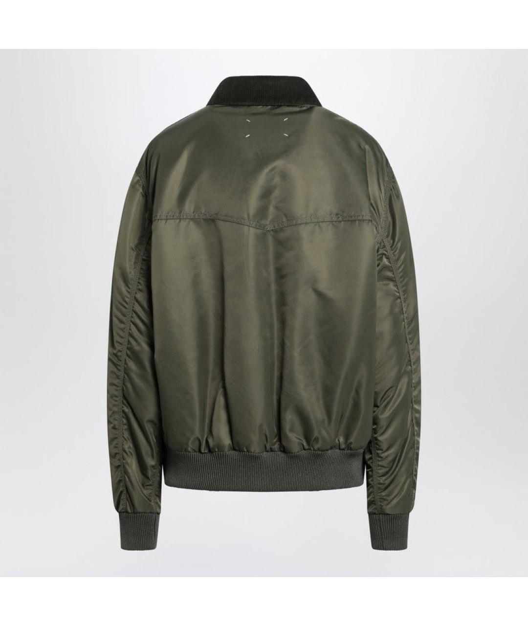 MAISON MARGIELA Зеленая полиэстеровая куртка, фото 2