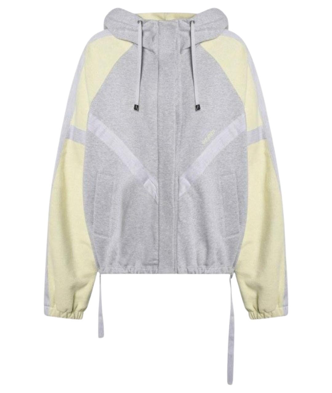 THE ATTICO Серая полиэстеровая куртка, фото 1