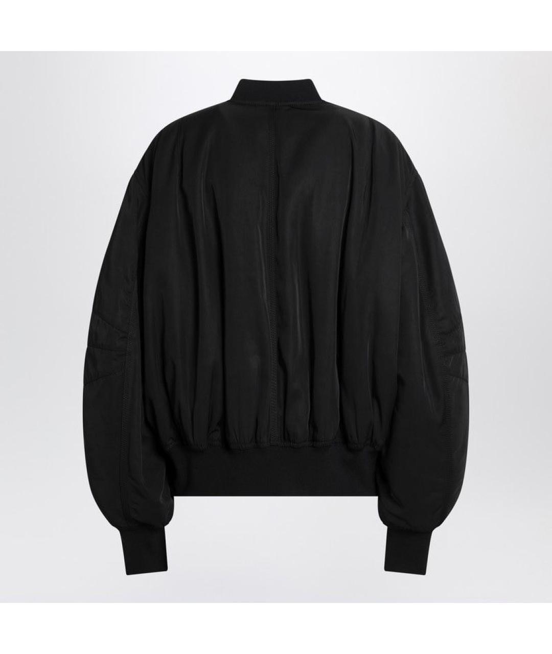 THE ATTICO Черная полиэстеровая куртка, фото 2