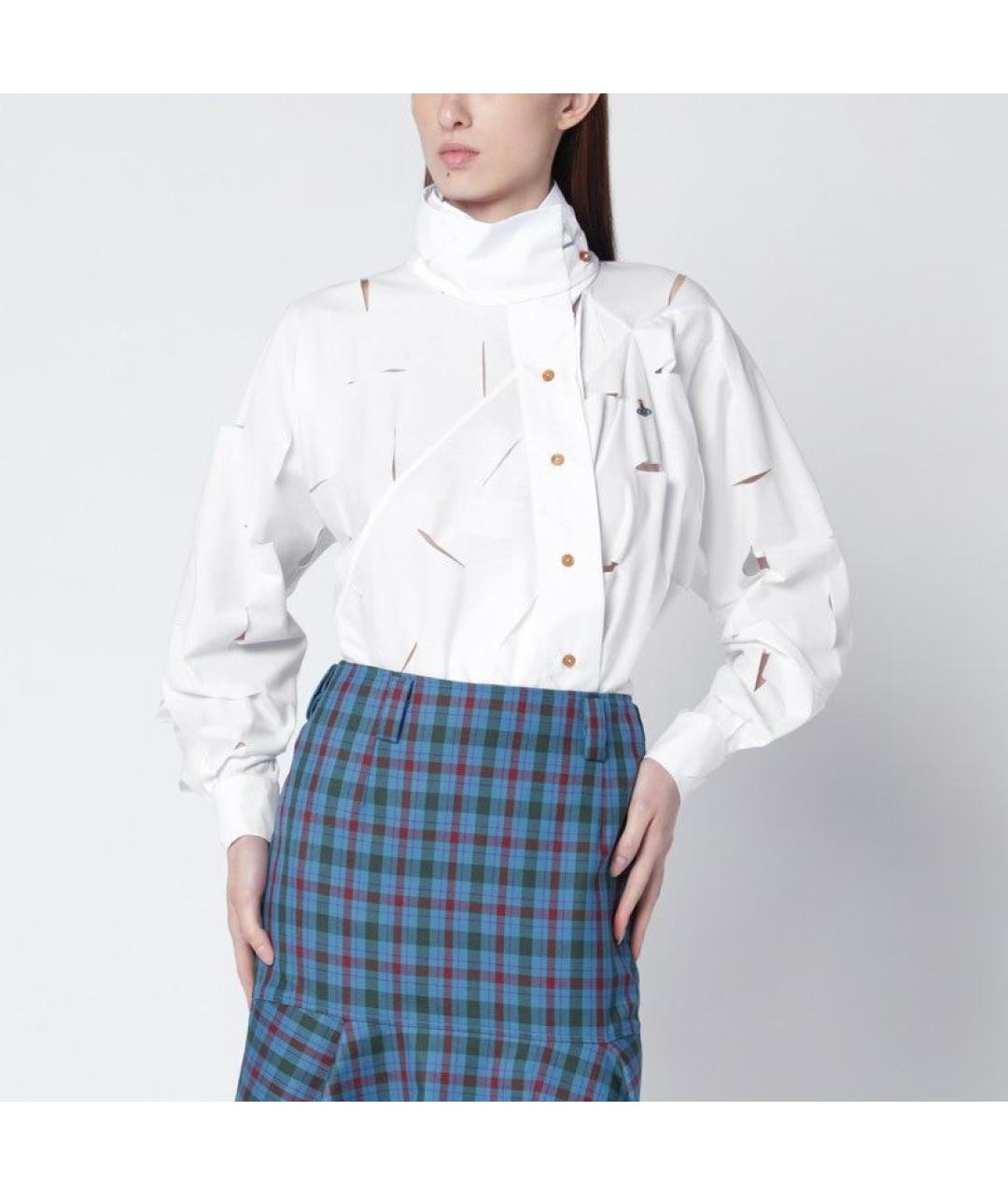 VIVIENNE WESTWOOD Белая хлопковая рубашка, фото 2