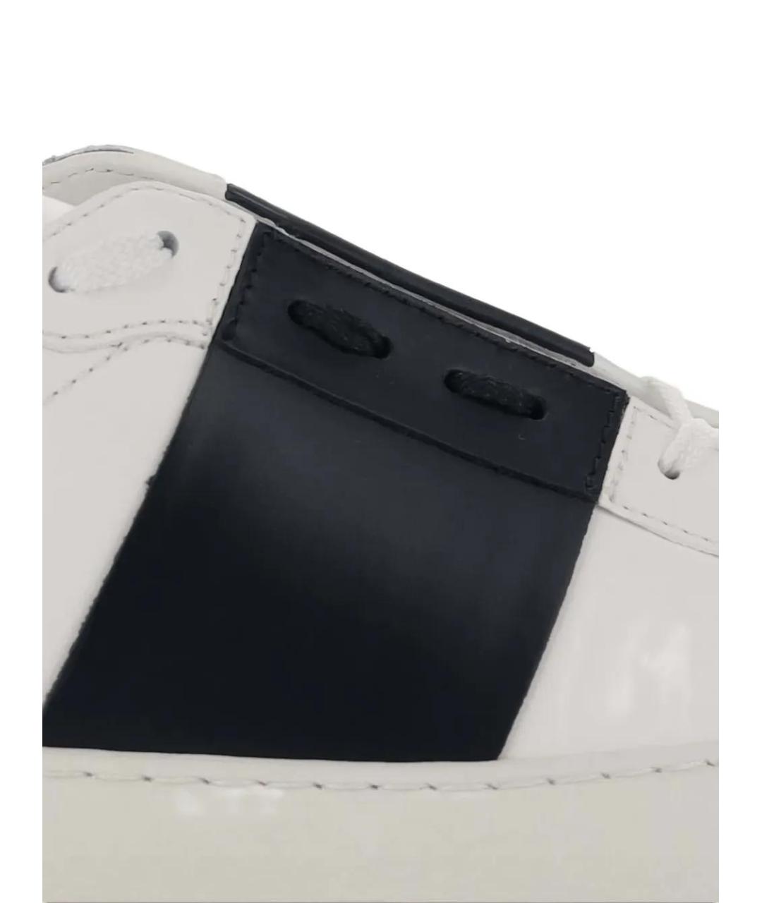 VALENTINO Белые кожаные низкие кроссовки / кеды, фото 5