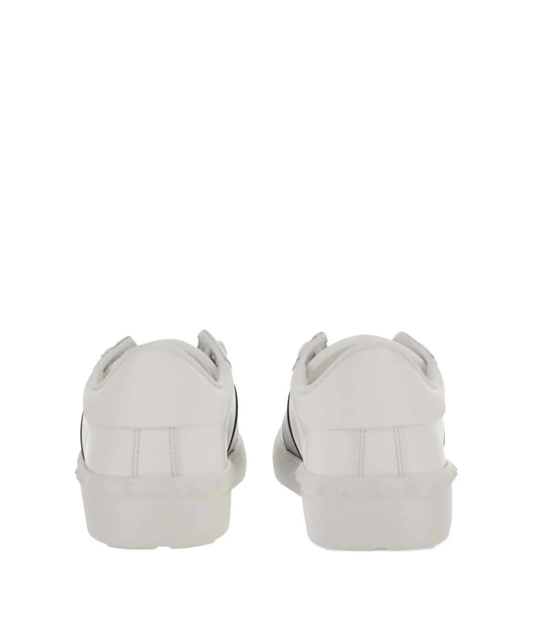 VALENTINO Белые кожаные низкие кроссовки / кеды, фото 3