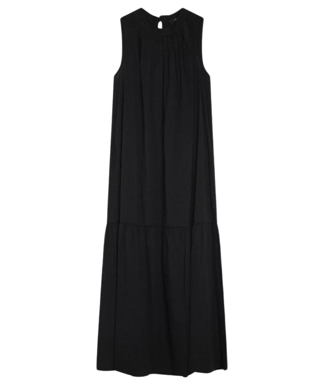 WEEKEND MAX MARA Черное хлопковое повседневное платье, фото 1