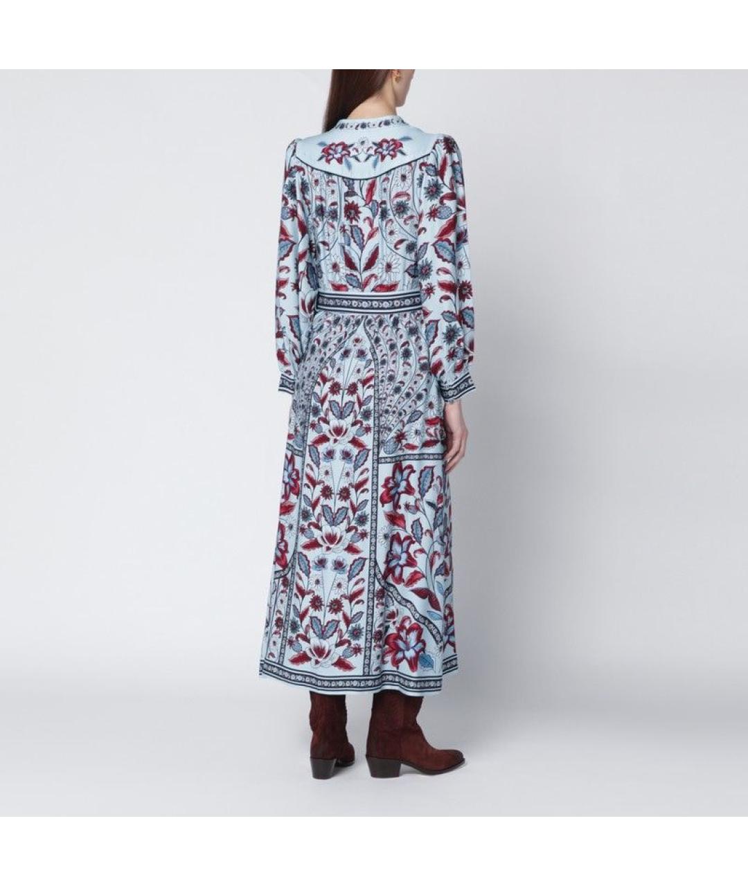 FARM RIO Синее вискозное повседневное платье, фото 3