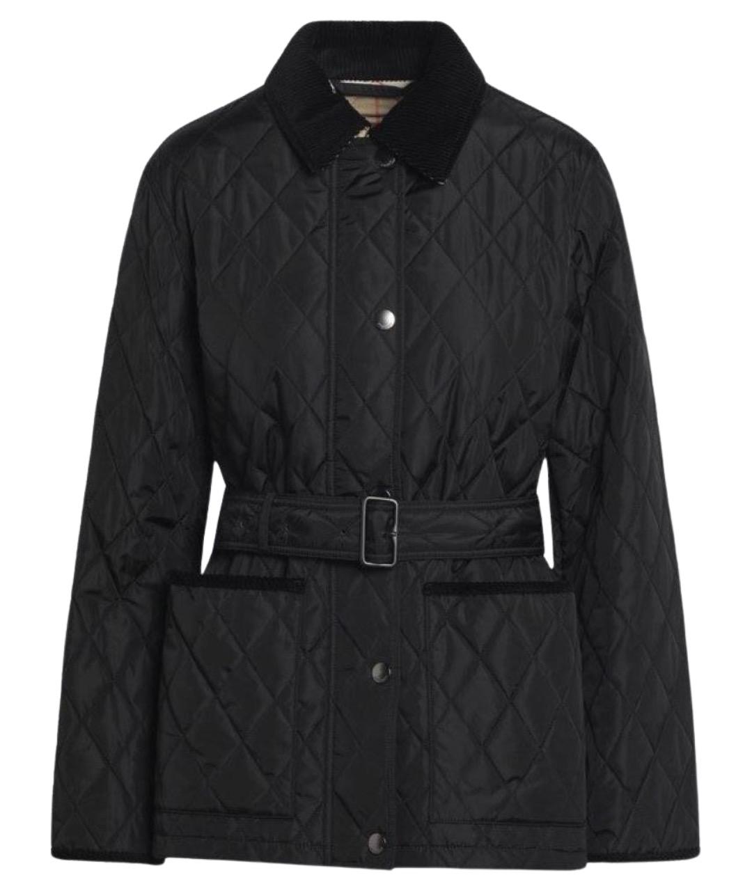 BURBERRY Черная полиэстеровая куртка, фото 1