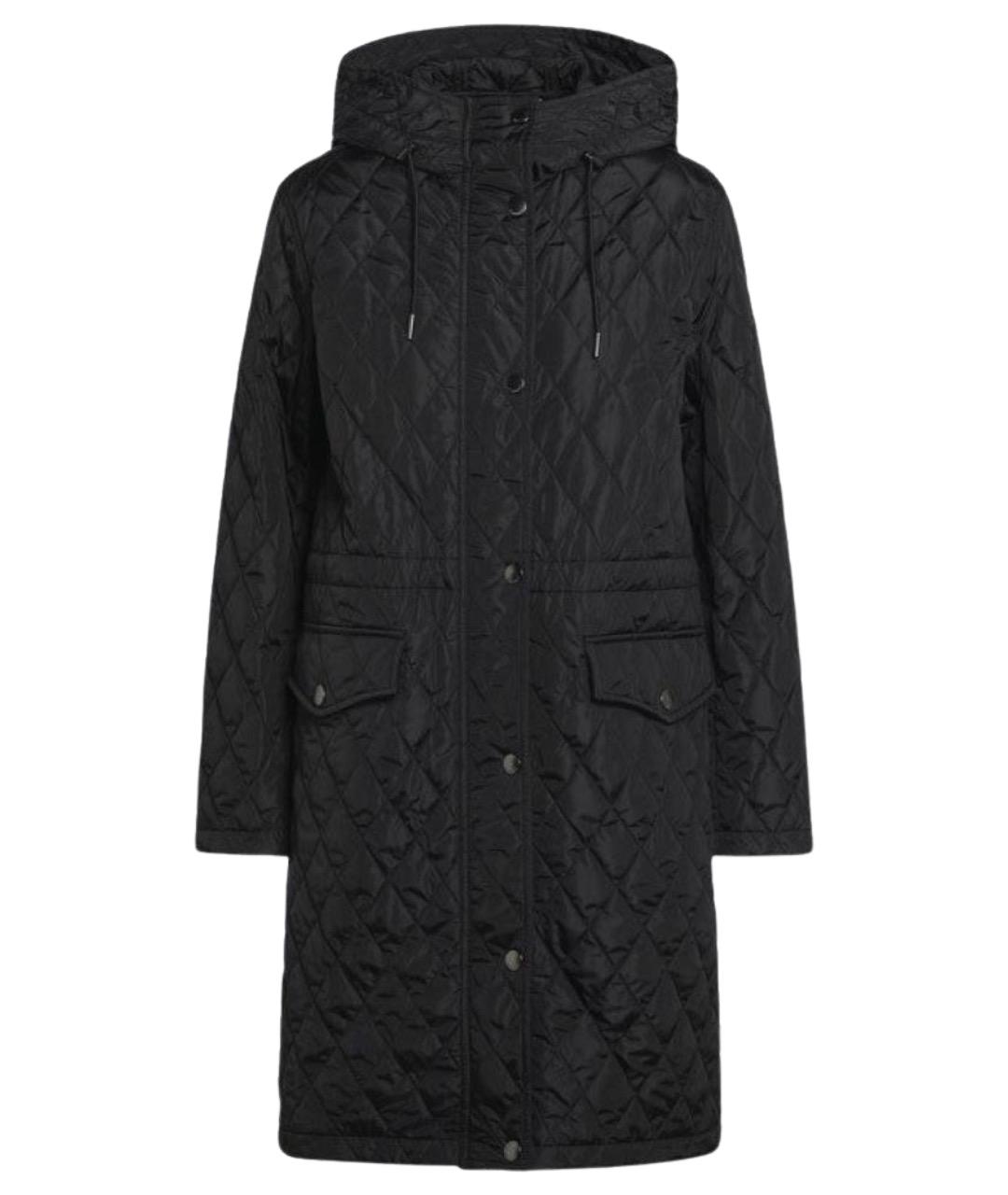 BURBERRY Черное полиэстеровое пальто, фото 1