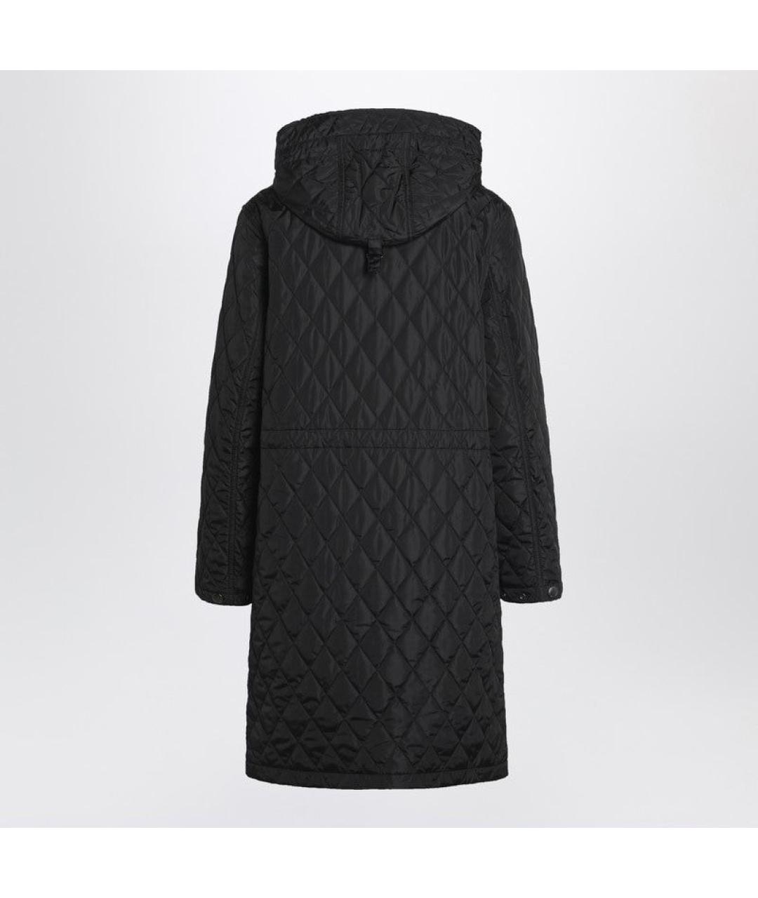 BURBERRY Черное полиэстеровое пальто, фото 2