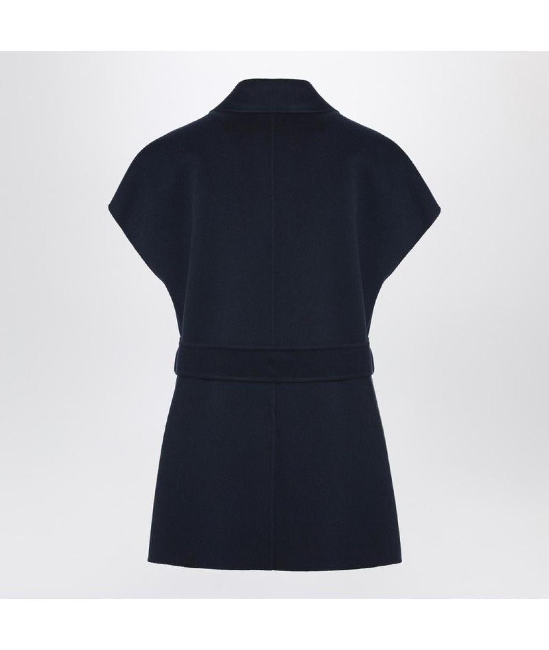 WEEKEND MAX MARA Синий шерстяной жилет, фото 2