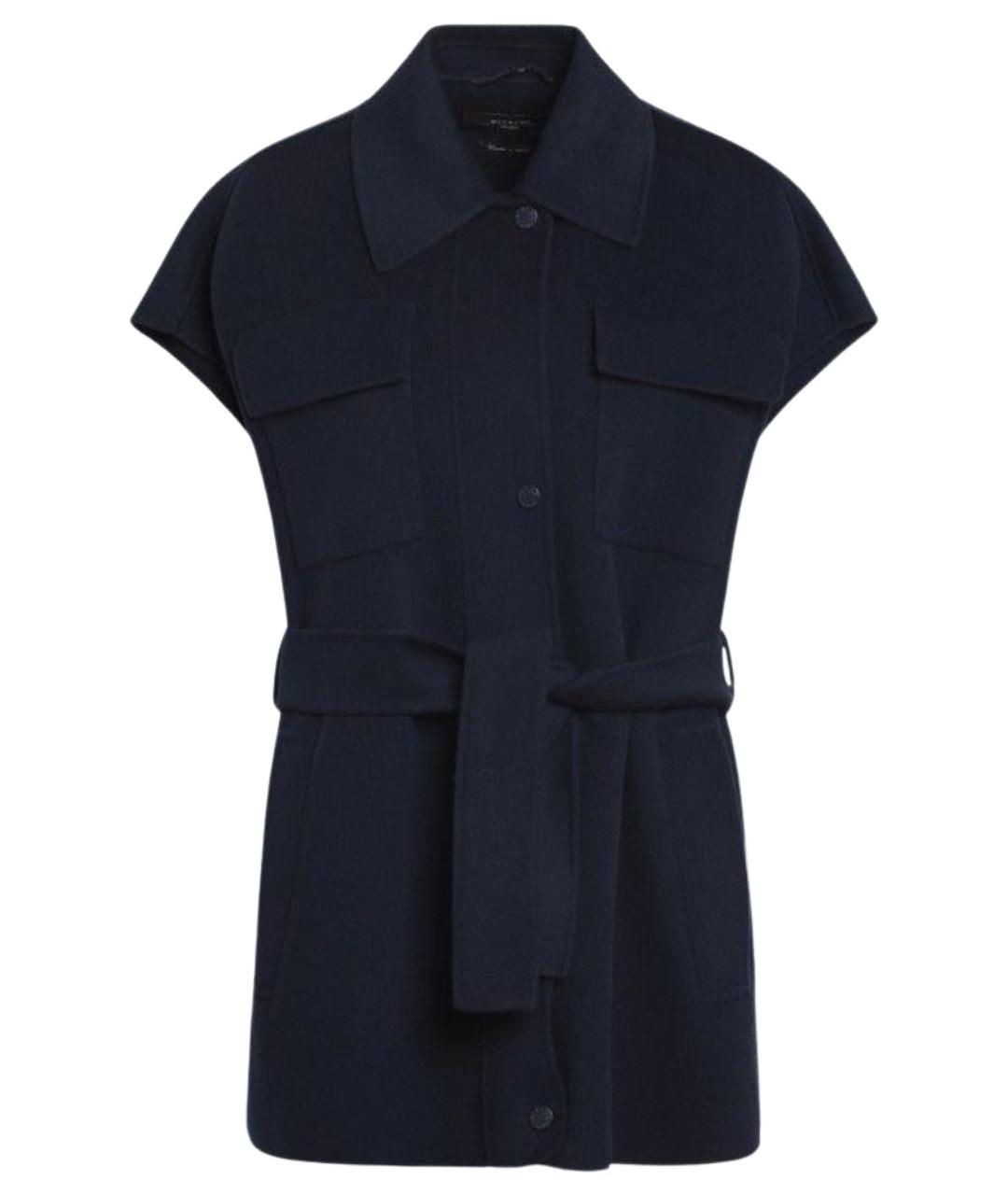 WEEKEND MAX MARA Синий шерстяной жилет, фото 1