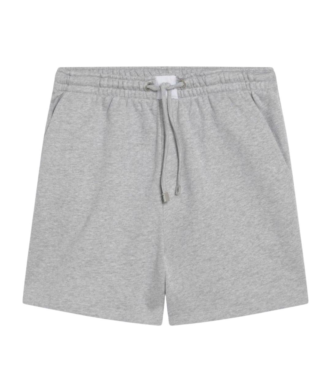 THE ATTICO Серые хлопковые шорты, фото 1