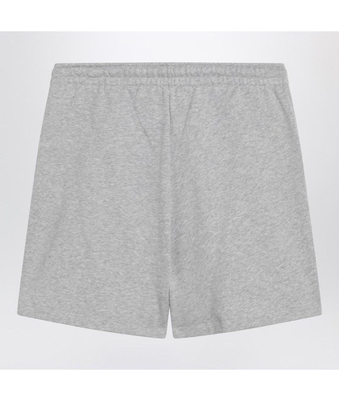 THE ATTICO Серые хлопковые шорты, фото 2