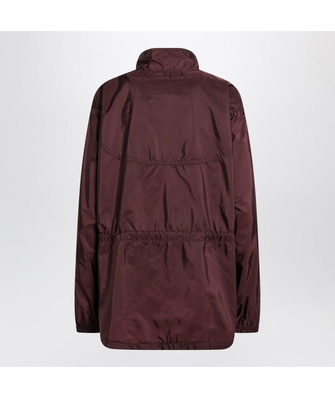 PRADA Бордовая полиамидовая парка, фото 2