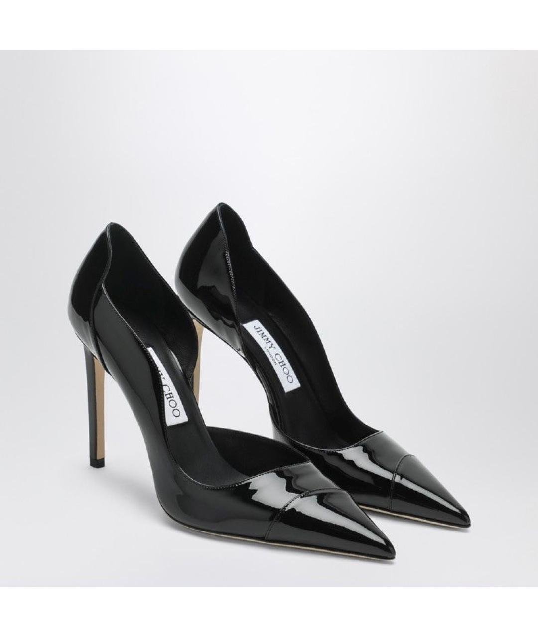 JIMMY CHOO Черные кожаные туфли, фото 2