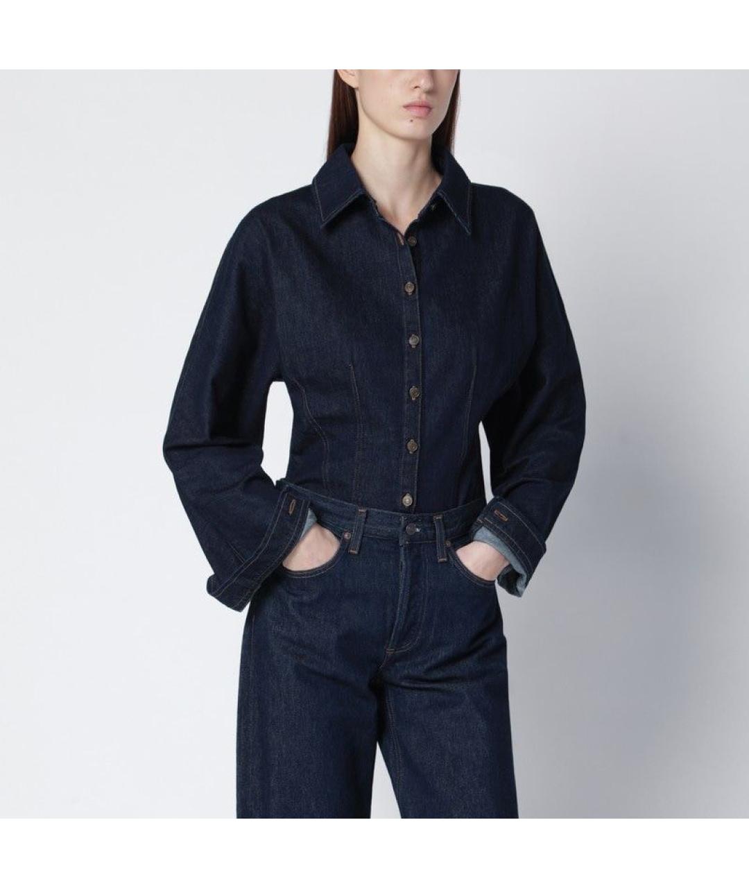 AGOLDE Синяя хлопковая рубашка, фото 2