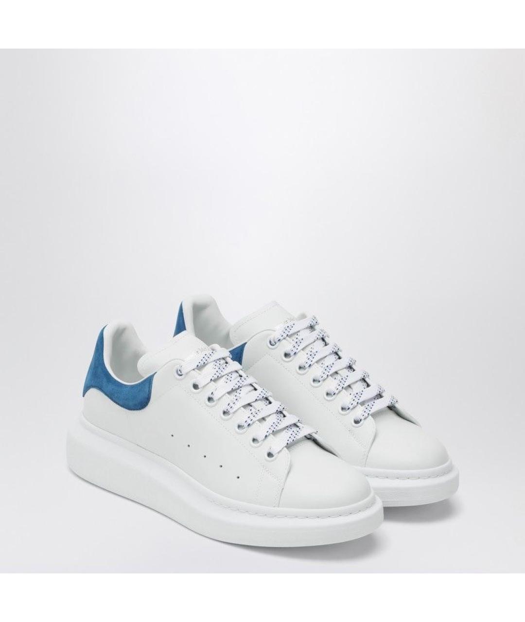 ALEXANDER MCQUEEN Белые кожаные низкие кроссовки / кеды, фото 2