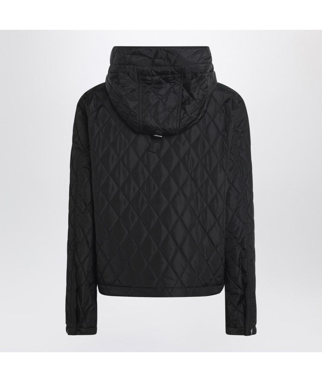 BURBERRY Черная полиэстеровая куртка, фото 2