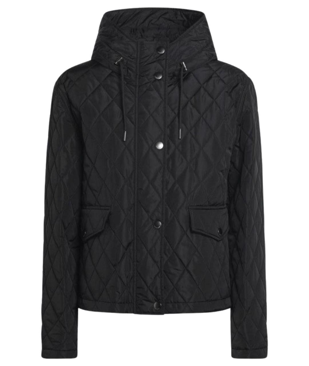 BURBERRY Черная полиэстеровая куртка, фото 1