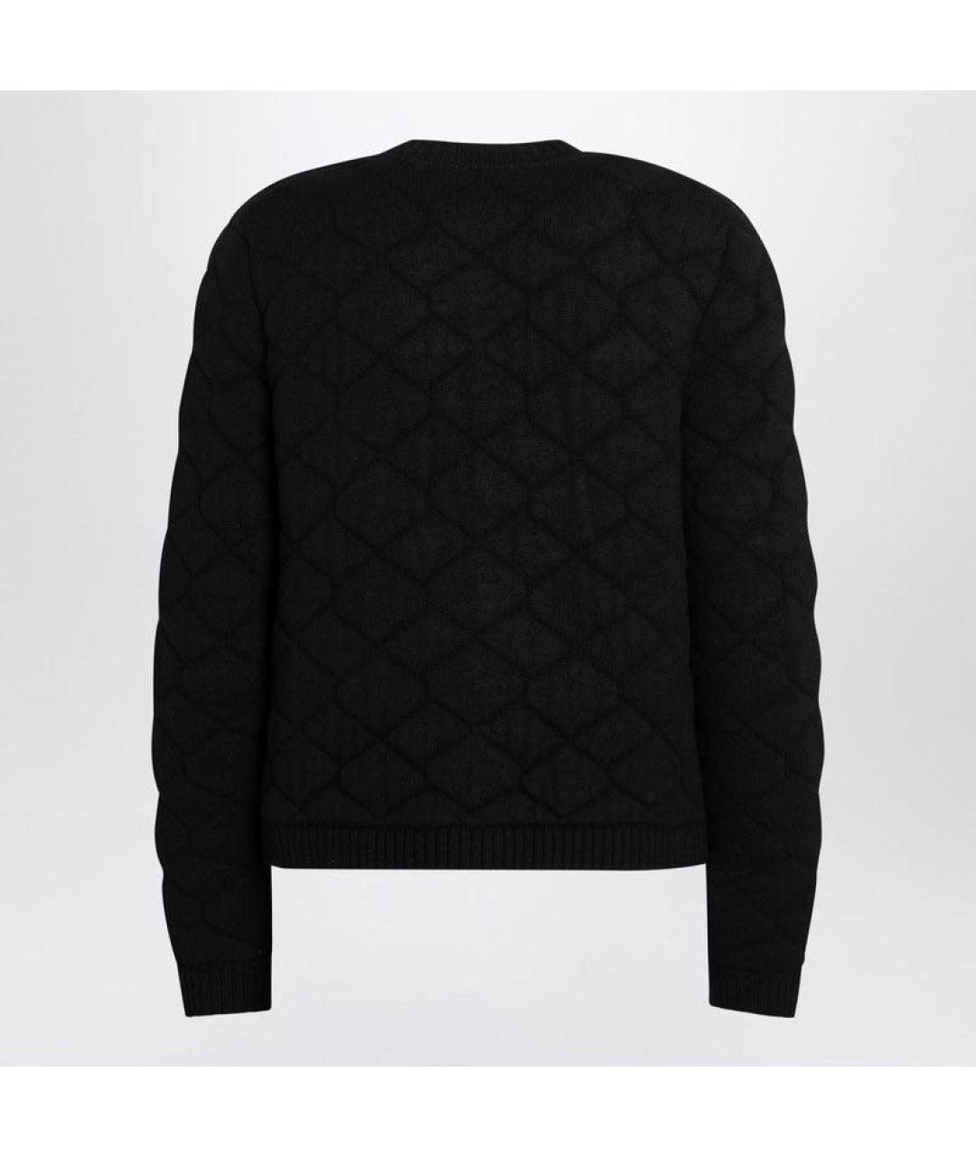 MONCLER Черный шерстяной кардиган, фото 2