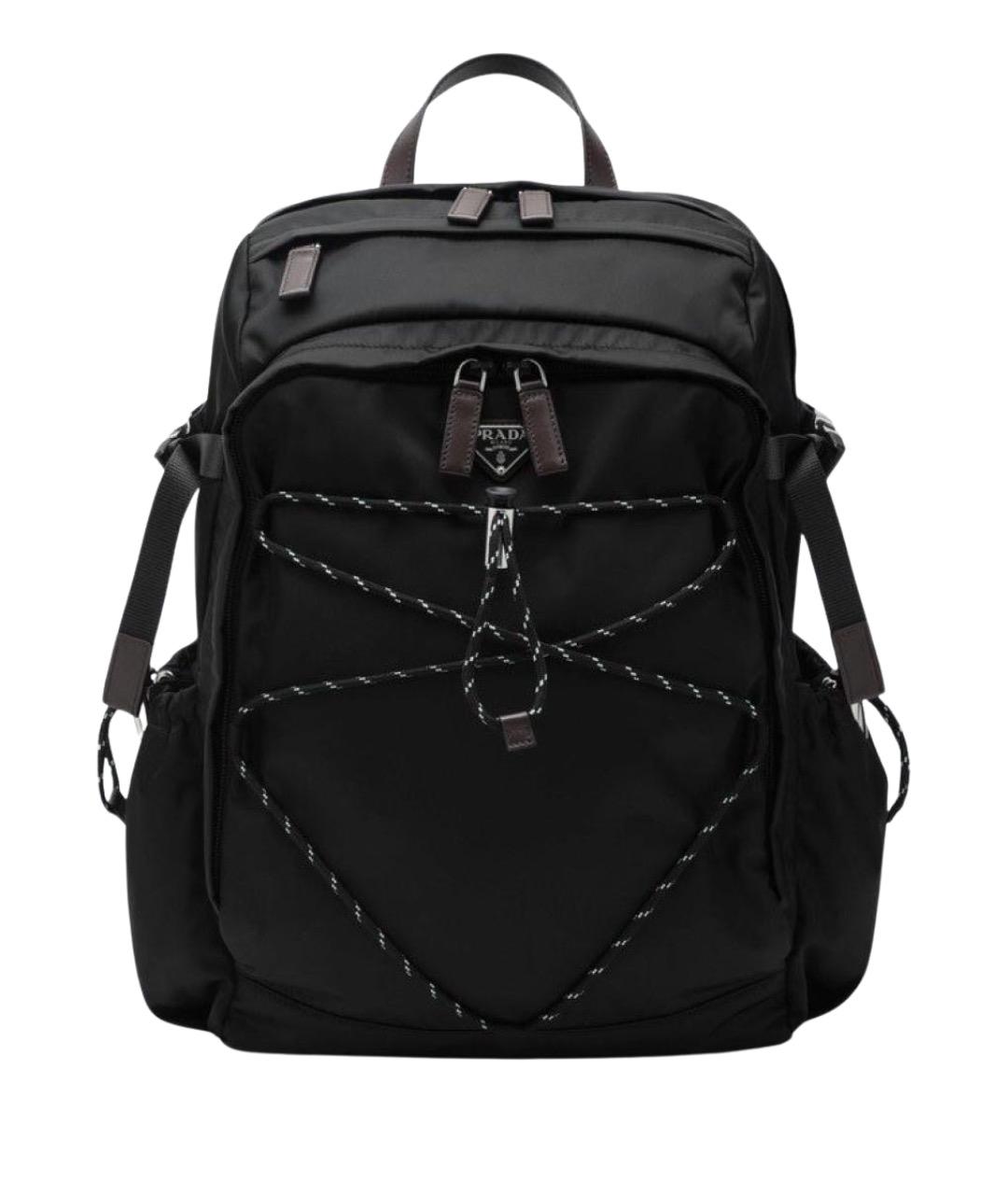 PRADA Черный тканевый рюкзак, фото 1