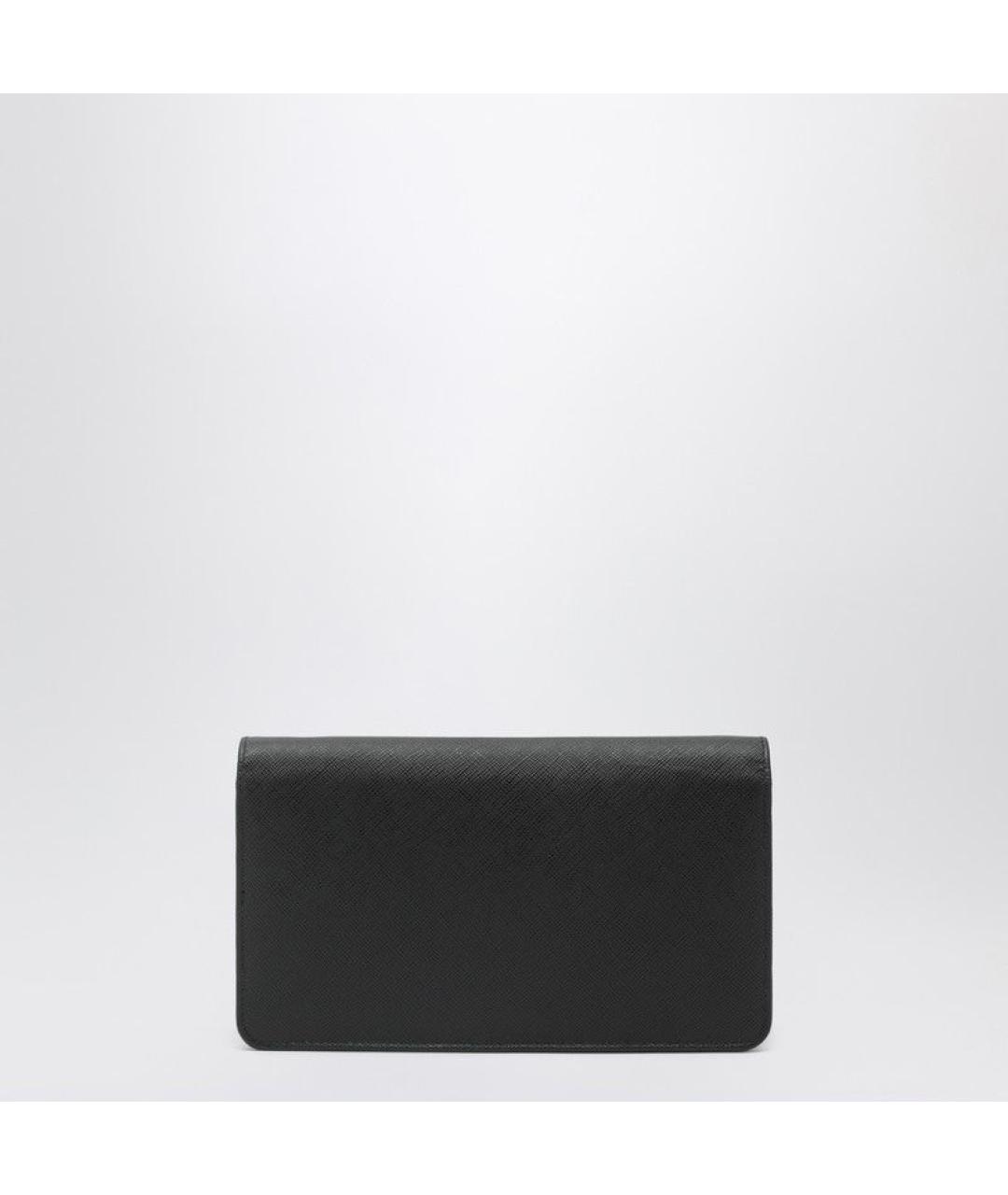 PRADA Черная кожаная сумка через плечо, фото 2