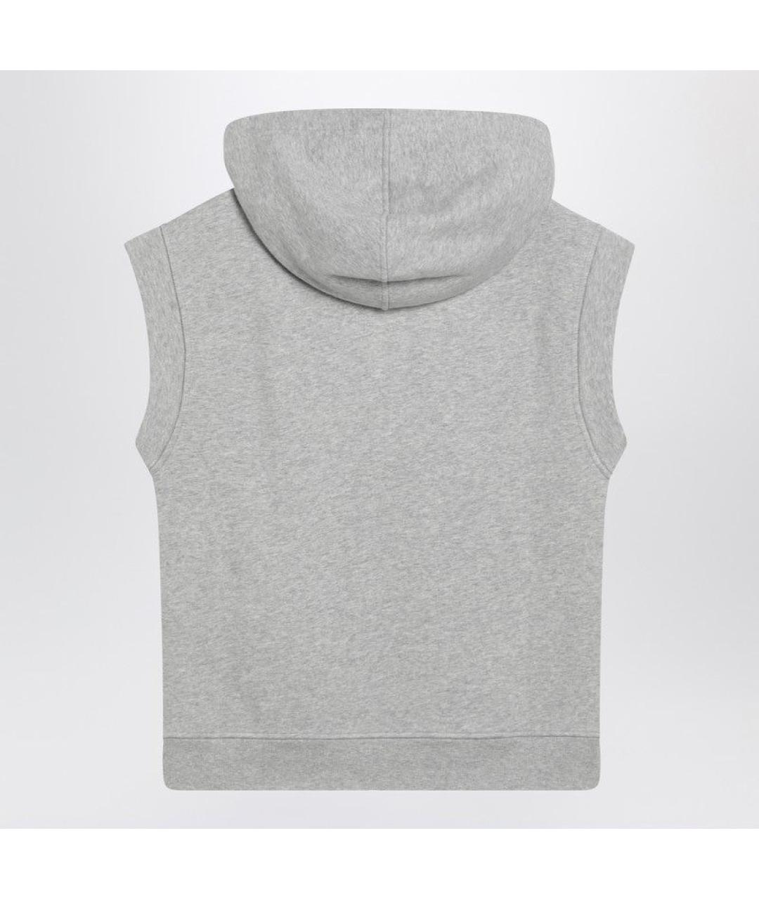 WEEKEND MAX MARA Серая хлопковая жилетка, фото 2